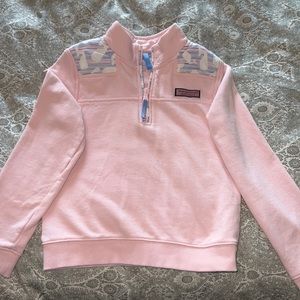 Girls  (5-6) xs light pink Vineyard Vines Shep shirt pullover